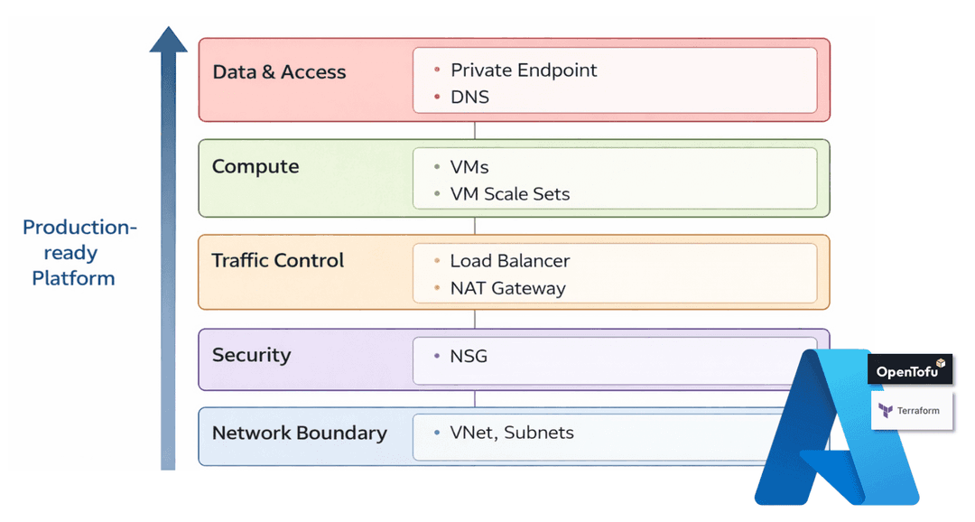 Azure Infrastructure with Terraform/OpenTofu: From Network Design to Scalable Compute