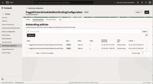 oci scheduled autoscaling terraform policies in oci console